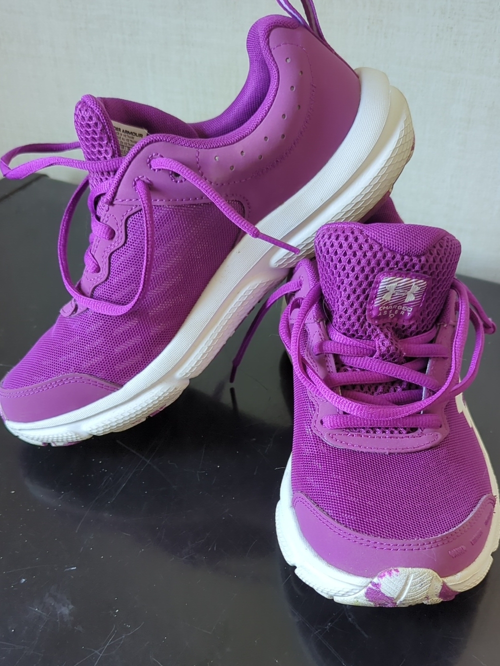 Under Armour Women's Purple Athletic Sneakers with White Soles